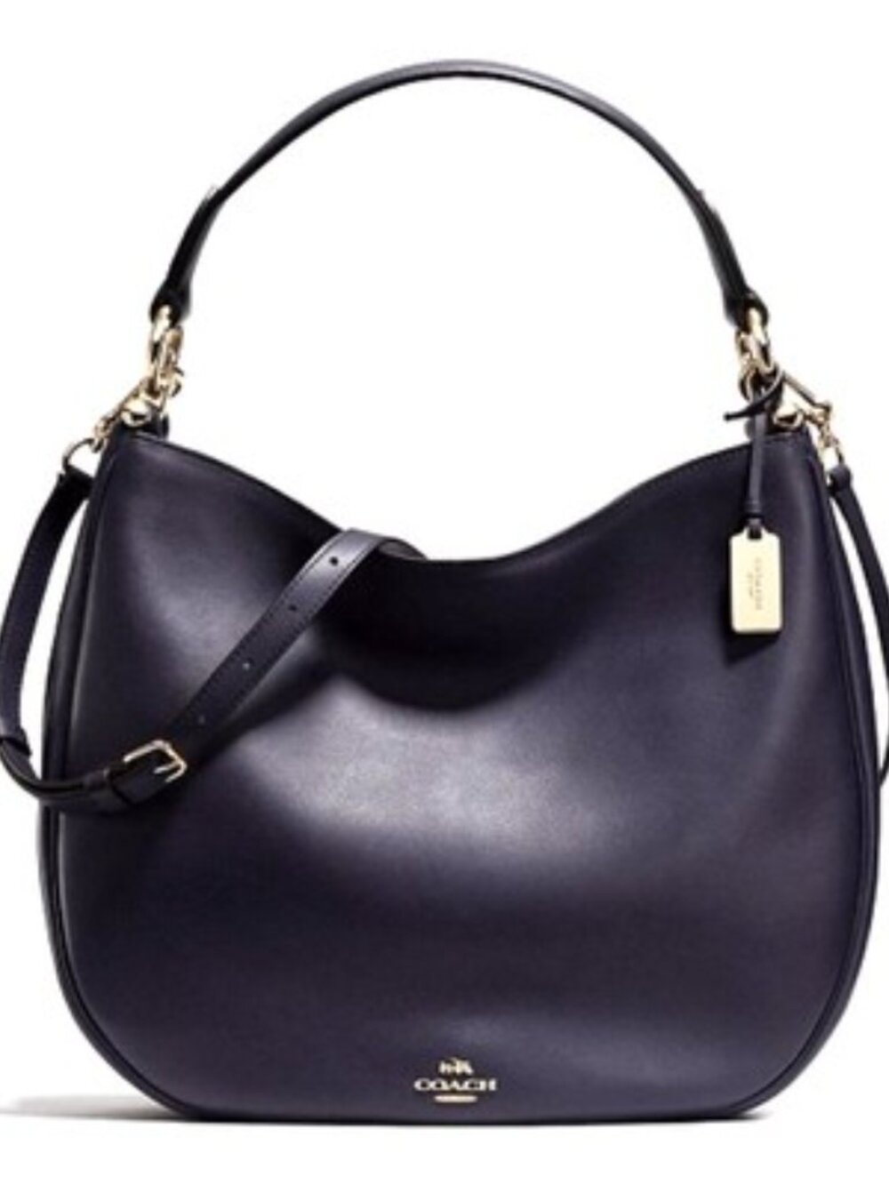 Coach Nomad Glovetanned Hobo bag, Large Navy, Leather *NWOT*